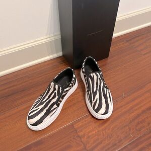 Giuseppe Zanotti zebra print skate shoes